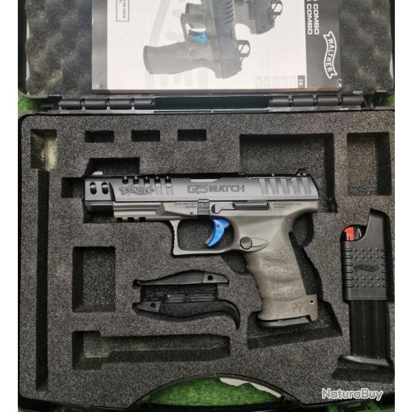 Pistolet WALTHER PPQ Q5 Match - Optic Ready - Calibre 9x19 (Occasion bon tat)