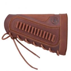 Support de coque de fusil en cuir. 22LR .17HMR .22 MAG MARRON pour droitier