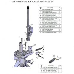 Dillon 13296 Primer System Rocker Bolt for RL1100