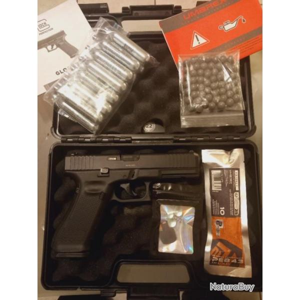 PACK / KIT GLOCK 17 Gen5 T4E Paintball pistolet cal.43