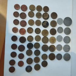 Lot de 58 pièces de monnaie allemandes