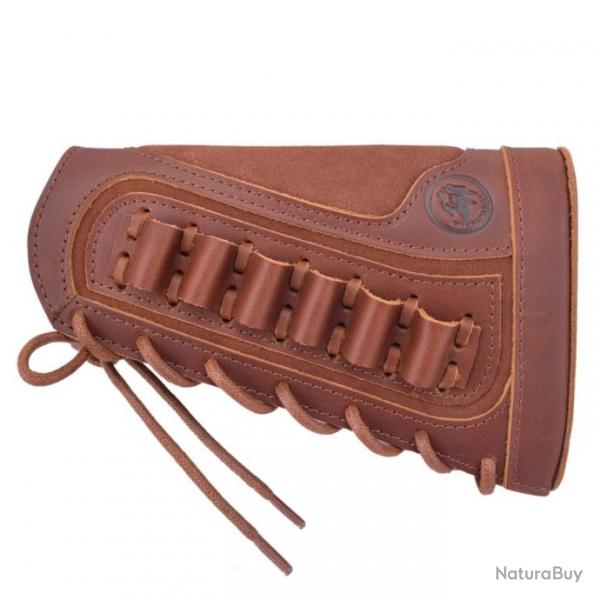 Porte-munitions en cuir pour chasseur Gaucher MARRON LIVRAISON  GRATUITE !!