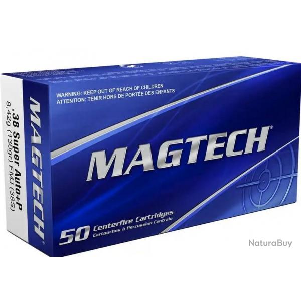 CARTOUCHE MAGTECH 38 SUPER AUTO 130GR FMJ