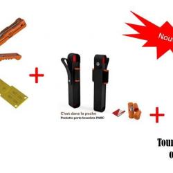 Pack : Pince pour poinçonner les bracelets de grand gibier + 1 pochette 10 bracelets de grand gibier