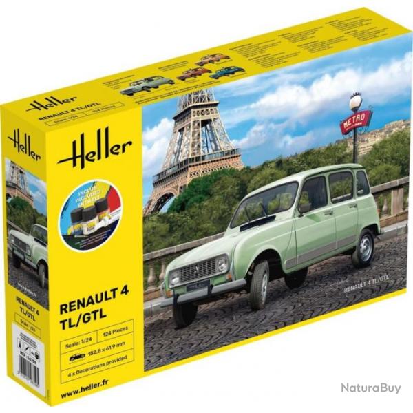 Renault 4 TL / GTL 1/24 | Heller (0000 2457) - Maquette  monter