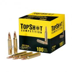 Vente groupée - Pack 200 cartouches TopShot - Cal. 223 Rem FMJ  3,6g - 55 grains