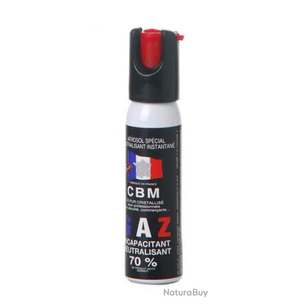 BOMBE GAZ DEFENSE CS CAPOT 1/4 DE TOUR 25ML