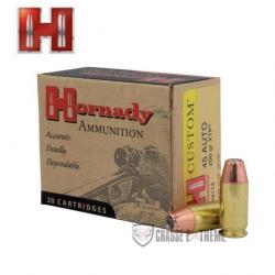 20 Munitions HORNADY Custom Cal 45 Auto 200Gr XTP