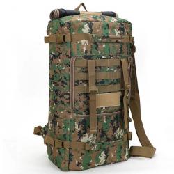 Sac à Dos Militaire Tactique de 50l pour Homme pour Trekking Voyage Randonnée Camping Chasse Camo