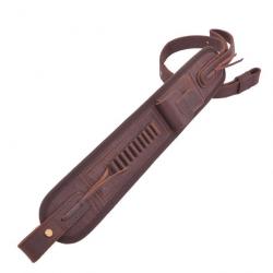 Bretelle de transport en cuir calibre 22lr 22mag - LIVRAISON GRATUITE - Marron