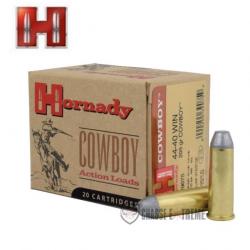 20 Munitions HORNADY Cal 44-40 Win 250Gr Cowboy