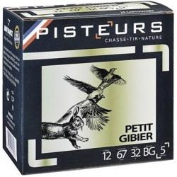 CART. PISTEURS PETIT GIBIER CAL. 12 / 67 MM N° 6 32 G BG BTE 25