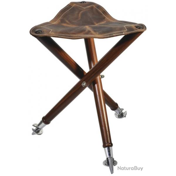 TRPIED HAUTEUR 50CM ASSISE CUIR 38CM PIEDS MTAL