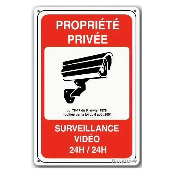 Panneau Proprit Prive Surveillance vido 24h/24h