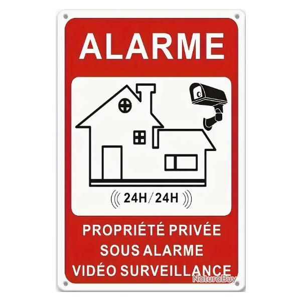 Panneau Alarme Proprit Prive sous alarme vido surveillance