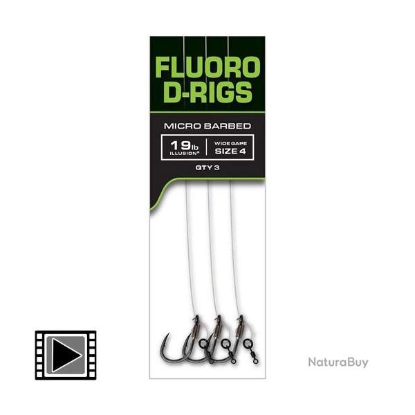 Bas de Ligne Fox Carp Ready Rigs Fluoro D-Rig (par 3) n 4