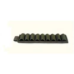 Cartouchiere 9 munitions velcro kaki