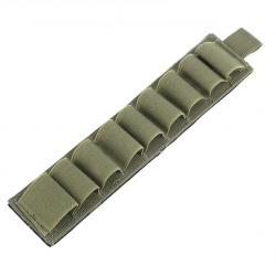 Cartouchière - Kaki - Velcro - 9 Cartouches - Calibre 12/20