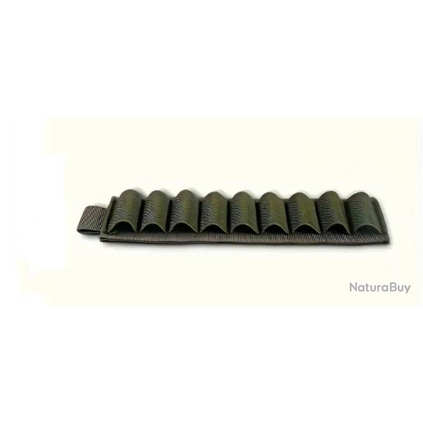 Cartouchiere 9 munitions velcro kaki