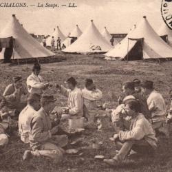 CPA CAMP DE CHALONS  La Soupe