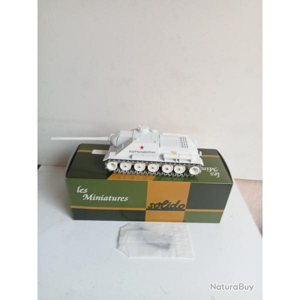 char solido blanc le SU-100 urss neuf avec accessoires ref:208 03/1964