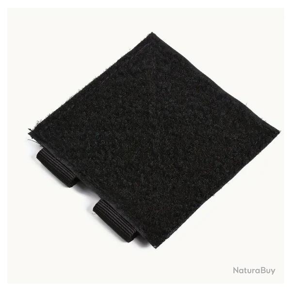 Porte patch noir velcro 10cm x 10cm