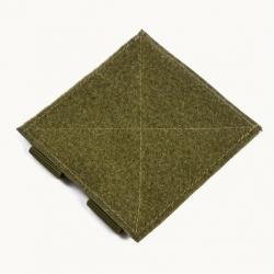 Porte patch kaki velcro 10cm x 10cm