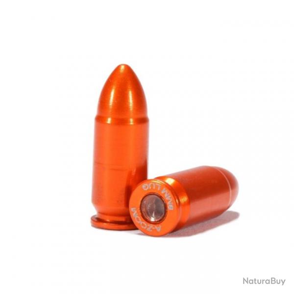 10 douilles amortisseur A-Zoom cal. 9mm Para en aluminium - Orange