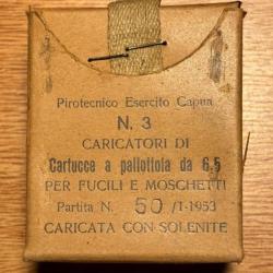 Boite de 18 munitions 6,5 carcano de 1953 (1 sans prix de réserve !)