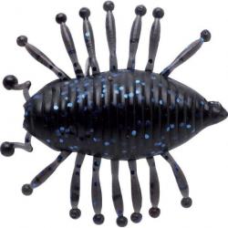 Leurre souple ILLEX MAGIC WOODLOUSE 3cm BLACK W/BLUE