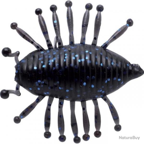 Leurre souple ILLEX MAGIC WOODLOUSE 3cm BLACK W/BLUE