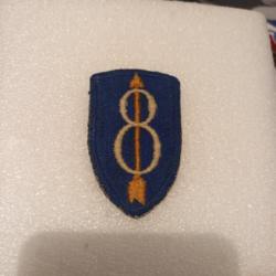 Patch armée us 8th INFANTRY DIVISION ww2 ORIGINAL 4