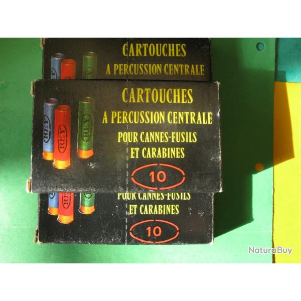 27 cartouches pour cannes -fusil et carabines cal 12 mm plomb de 8 "marque REY