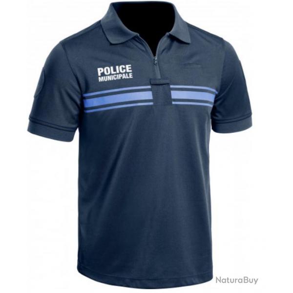 Polo manches courtes bleu marine Police Municipale A10 2 XL