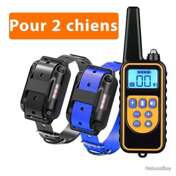 2x COLLIERS DE DRESSAGE + TELECOMMANDE MULTI-MODES -LIVRAISON GRATUITE