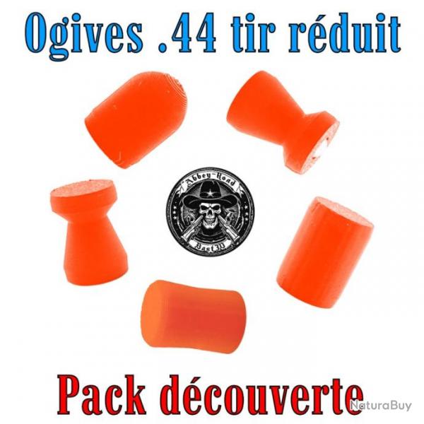 Balle tir rduit .44 ogive pack dcouverte haute visibilit - Pack de 50 - Bast3D