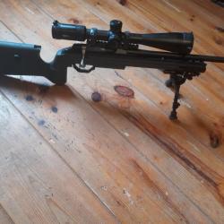 Tikka T1X 22 Long Rifle custom Armeca crosse KRG Bravo grise