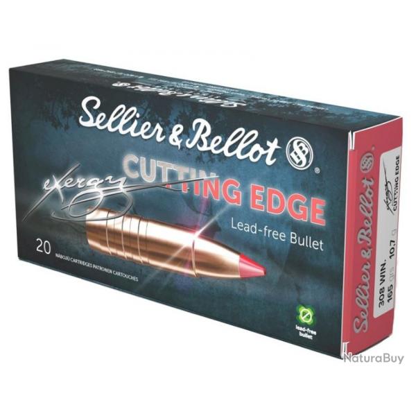 Cartouches munitions  balles SELLIER & BELLOT Cutting Edge TXRG cal.308win 165gr 10,7g par 20