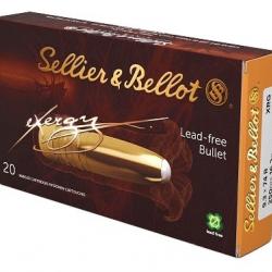 Cartouches munitions à balles SELLIER & BELLOT Exergy XRG Cal.9.3x74R  250gr 16.2g par 20