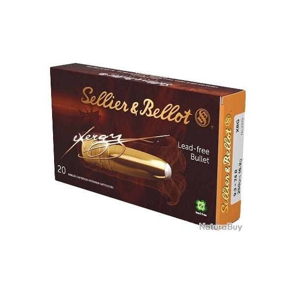 Cartouches munitions  balles SELLIER & BELLOT Exergy XRG Cal.9.3x74R  250gr 16.2g par 20