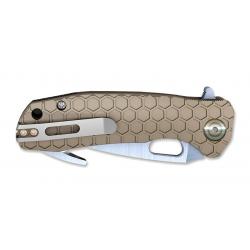 Couteau Honey Badger Hook Large Tan 11,1 cm