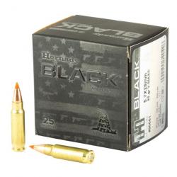 HORNADY BOITE DE 25 CARTOUCHES HORNADY 5.7x28MM 40GR V-MAX BLACK 10 boites ( 250 munitions )