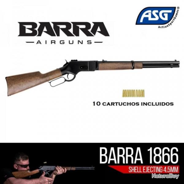 Carabine  levier  ASG   air/barre 1866 Noir Co2 - 4,5 pellets