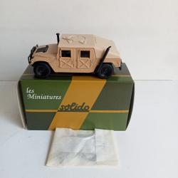 Solido France Hummer HUMVEE 4x4 armée Américaine neuf avec acceessoires 1/50
