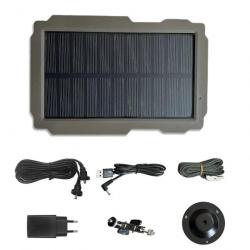 Kit Panneau Solaire 3000mAh pour Caméra Chasse 6V-12V *Enchère* Rechargeable SUNTEK