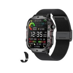 Montre Connectée Intelligente Militaire Ultime pour Homme  Appel Bluetooth Etanche Noir