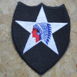 patch 2nd Infantry Div Army post WW2 Vietnam US après deuxième guerre  fab identique ww2 Indian head