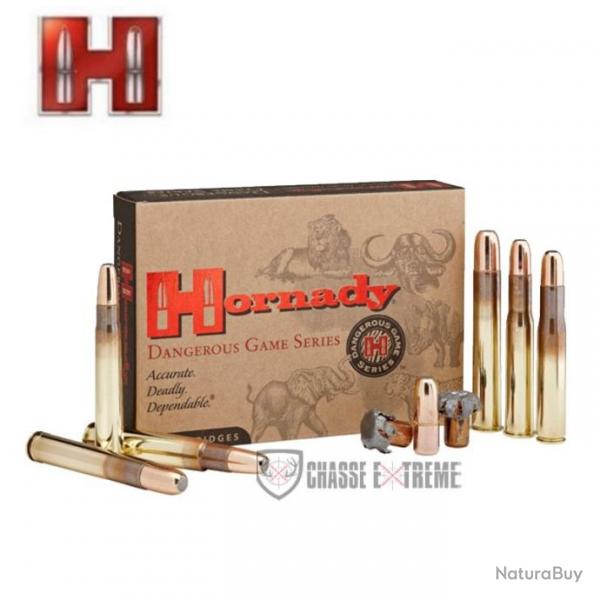 20 Munitions HORNADY Cal 500 Nitro Express 570Gr Dgx Bonded