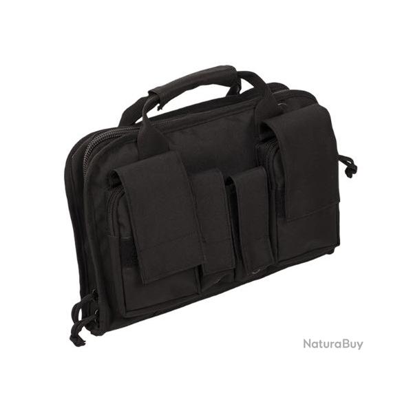 Housse tactical pour arme de poing avec poches coloris noir