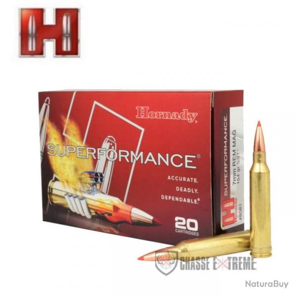 20 Munitions HORNADY Superformance 7mm Rem Mag 154Gr SST